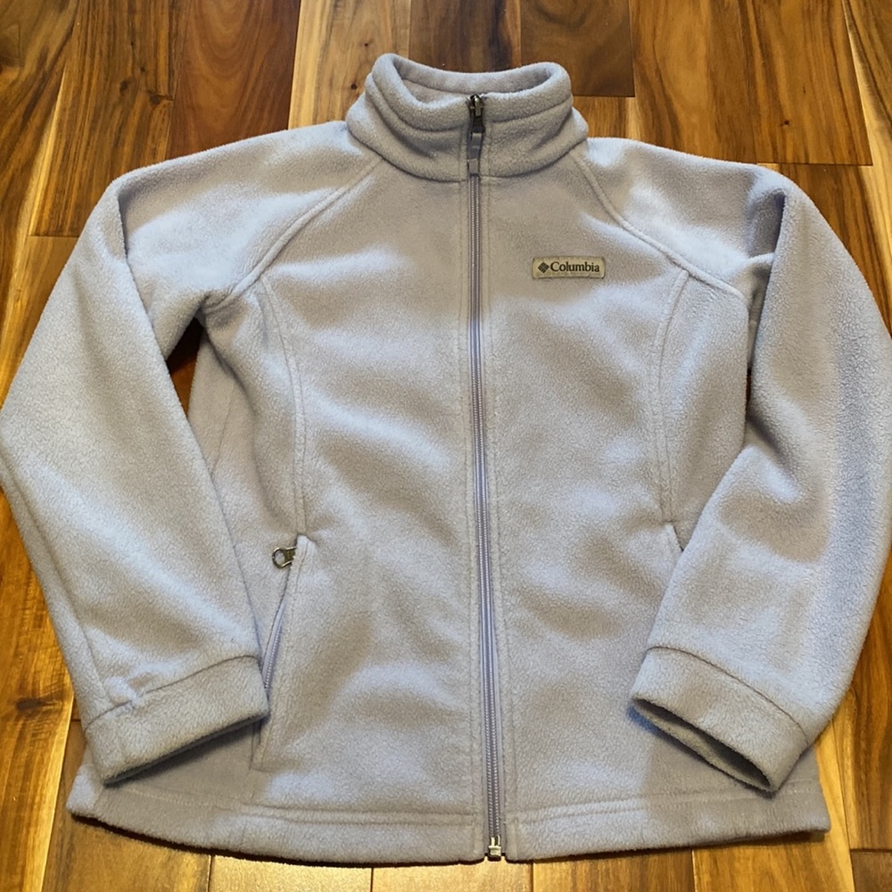 Girl’s Size Medium(10-12) Lilac Colombia Zip-up Fleece